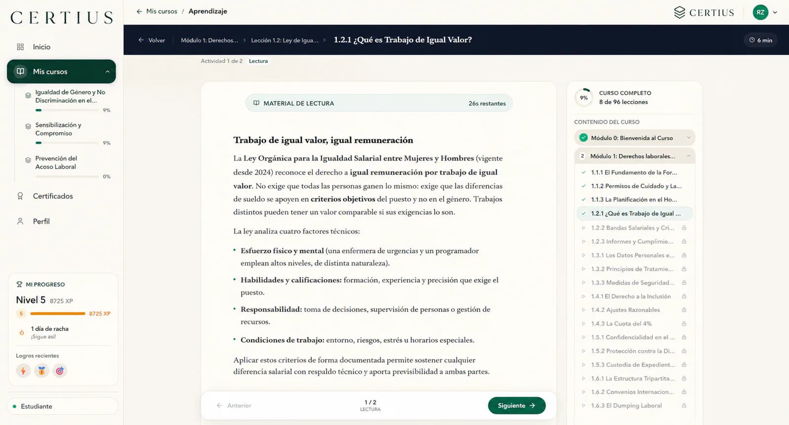Cronograma empresarial para completar 40 horas de capacitación anual